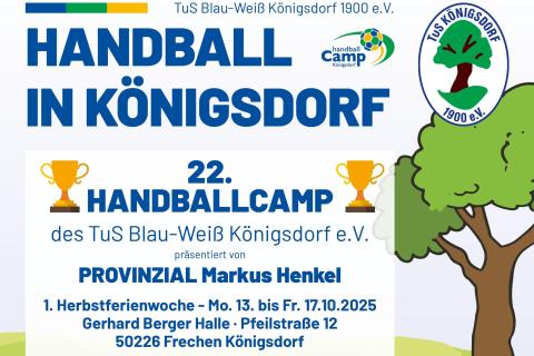 22. Königsdorfer Handballcamp Herbst 2025