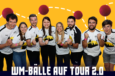 DHB WM-Bälle auf Tour machen Halt beim TuS Königsdorf