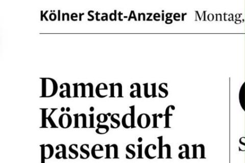 „Damen aus Königsdorf passen sich an“ – Kölner Stadt-Anzeiger berichtet über Drittliga-Auftakt