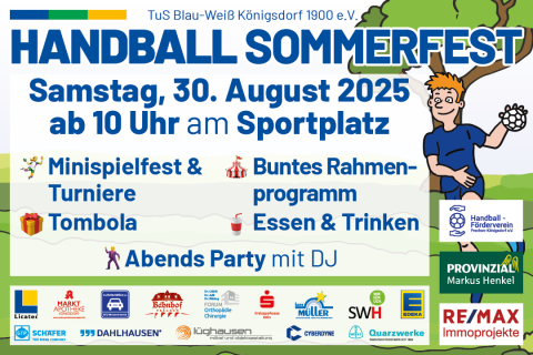 Handball Sommerfest am 30. August 2025