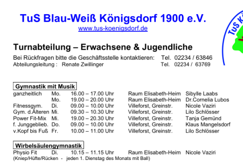 Das neue Programm für Jugendliche und Erwachsene ist da!