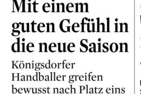 „Mit einem guten Gefühl in die neue Saison“ – Kölner Stadt-Anzeiger blickt auf unsere 1. Herren